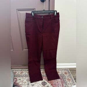 LOFT Burgundy Pants
